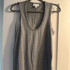 NWOT TOPSHOP scoop neck grey tank size 6